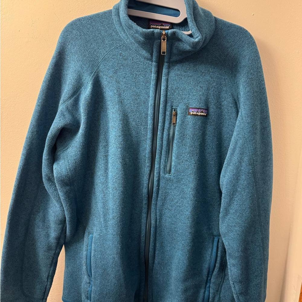 Patagonia Teal Zip-Up Fleece Jacket